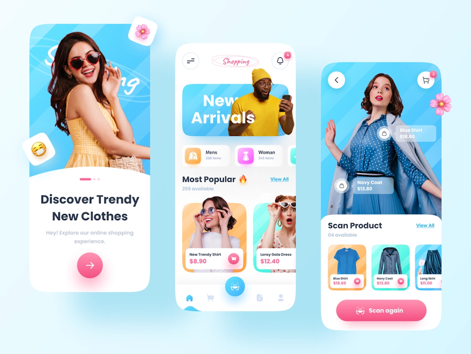 thiết kế app thương mại điện tử