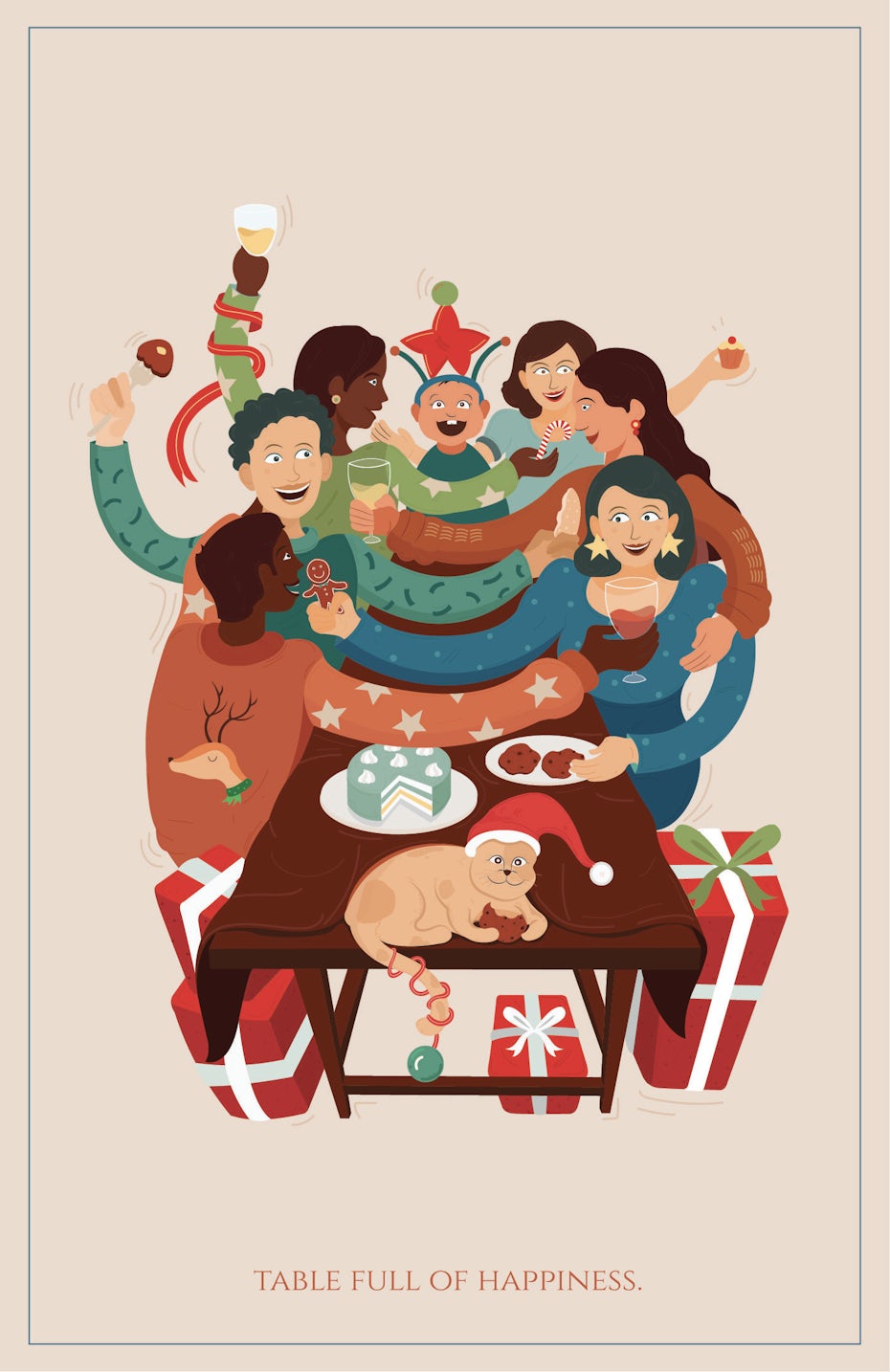 modern christmas card