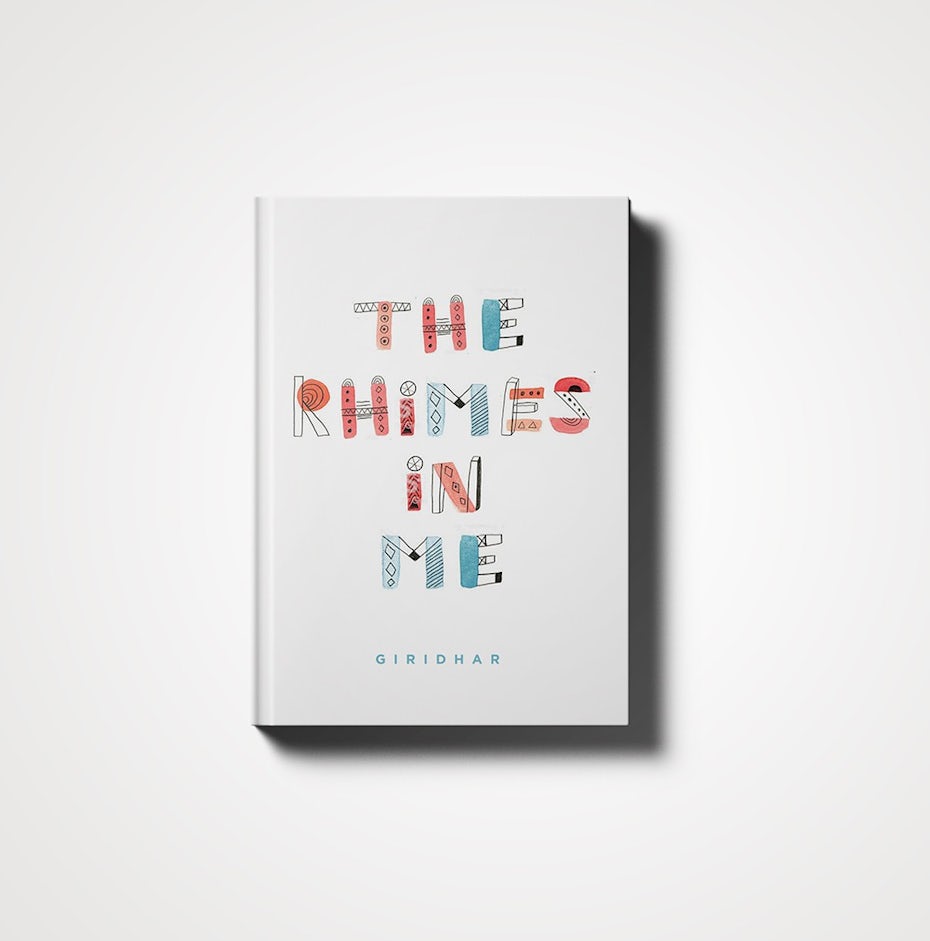 Book cover design with experimental typography