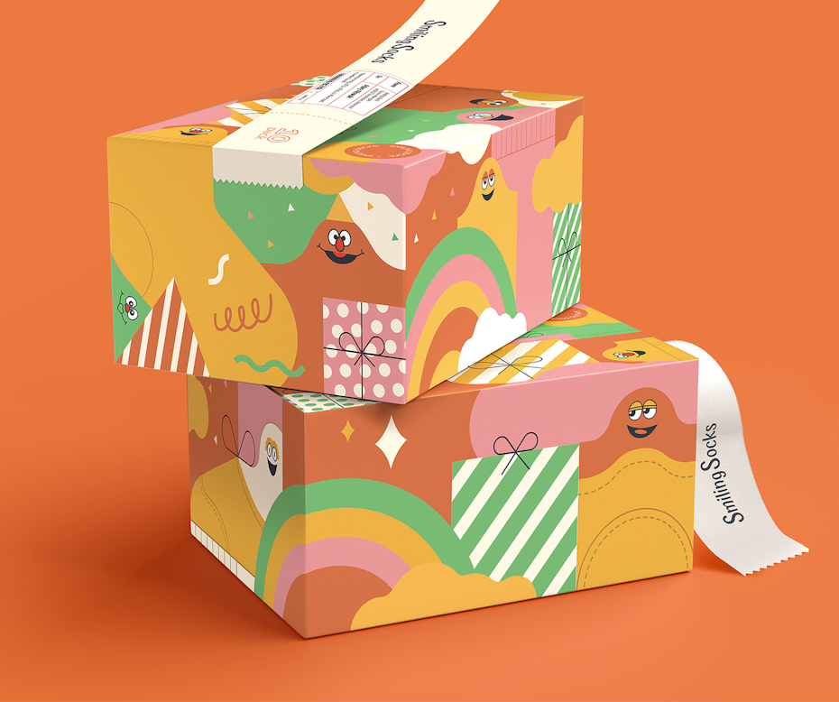 Design de packaging coloré
