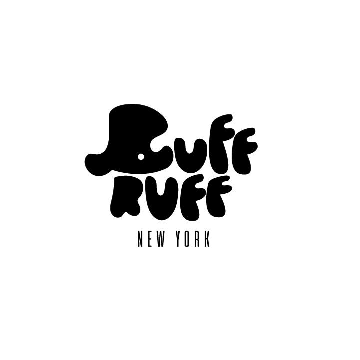 Logo design with blobby rounded font lettering