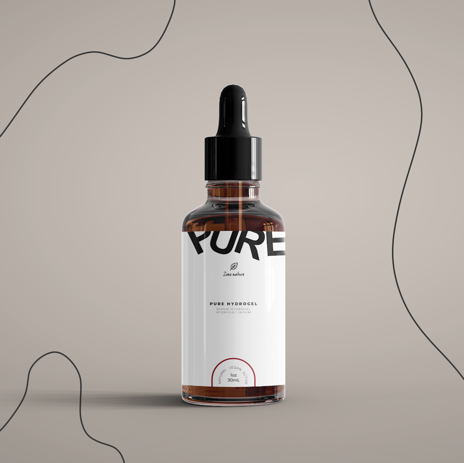 Label design with experimental typography