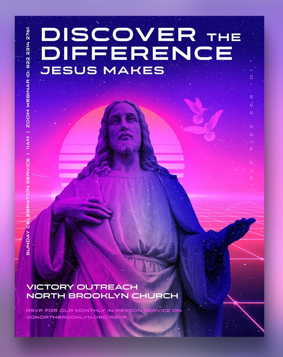 Church service poster