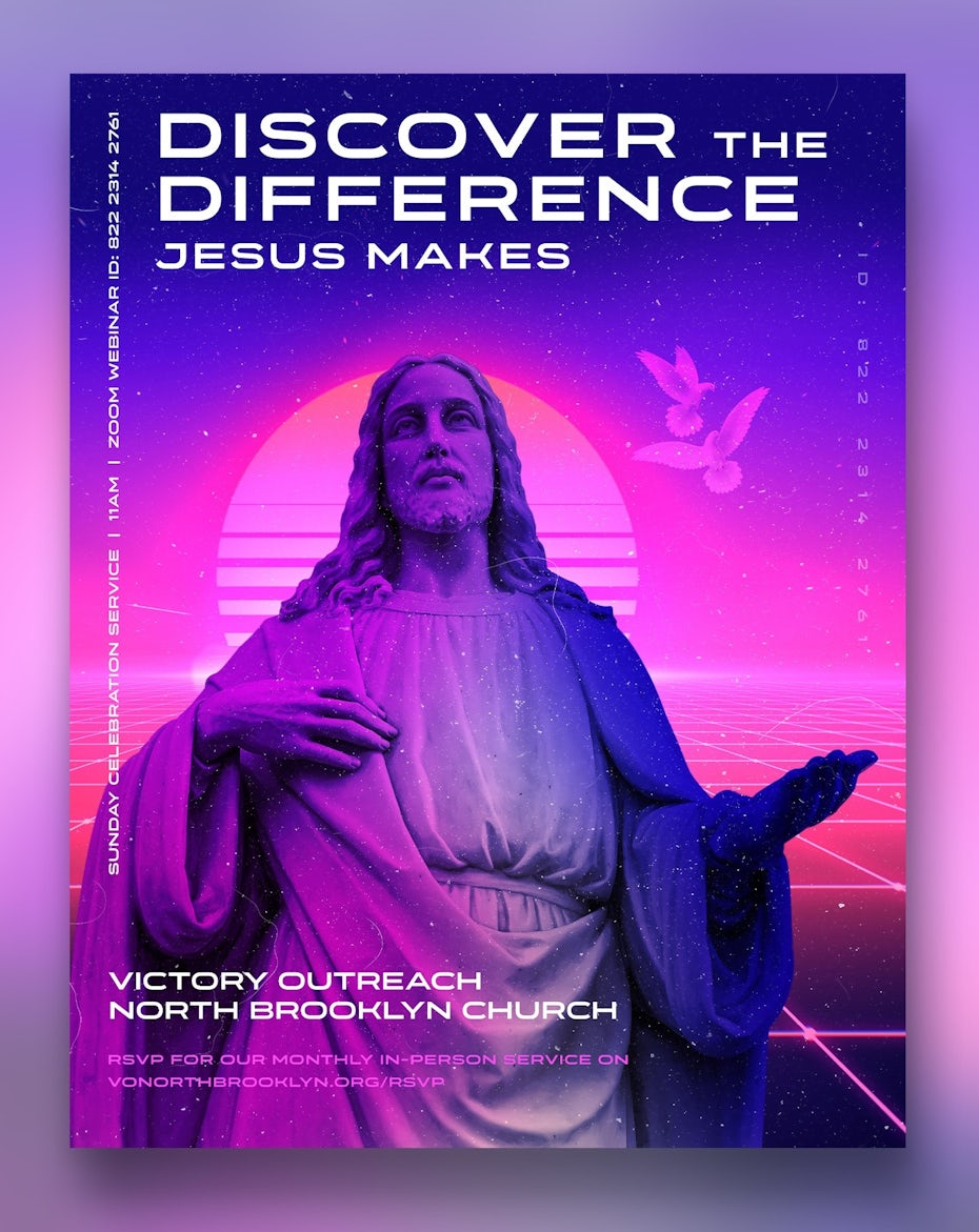 Church service poster
