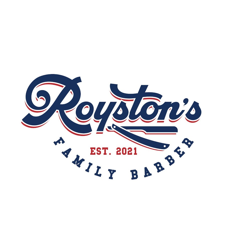 Wordmark logo design with 70s style lettering