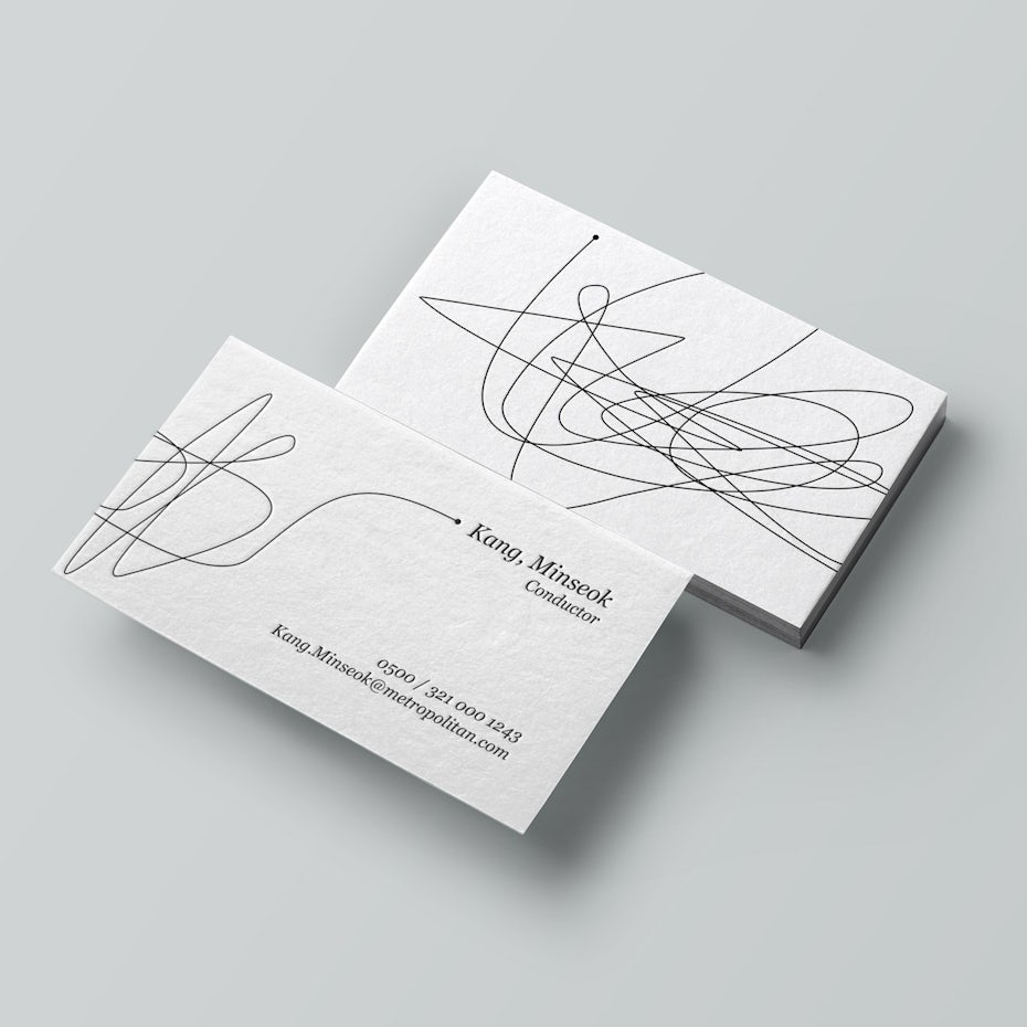 FREE ONLINE eye-catching cut-through gray business card template