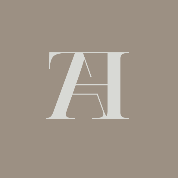 Logo design with modern serif monogram