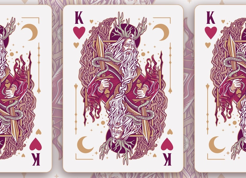 Fantasy playing card design