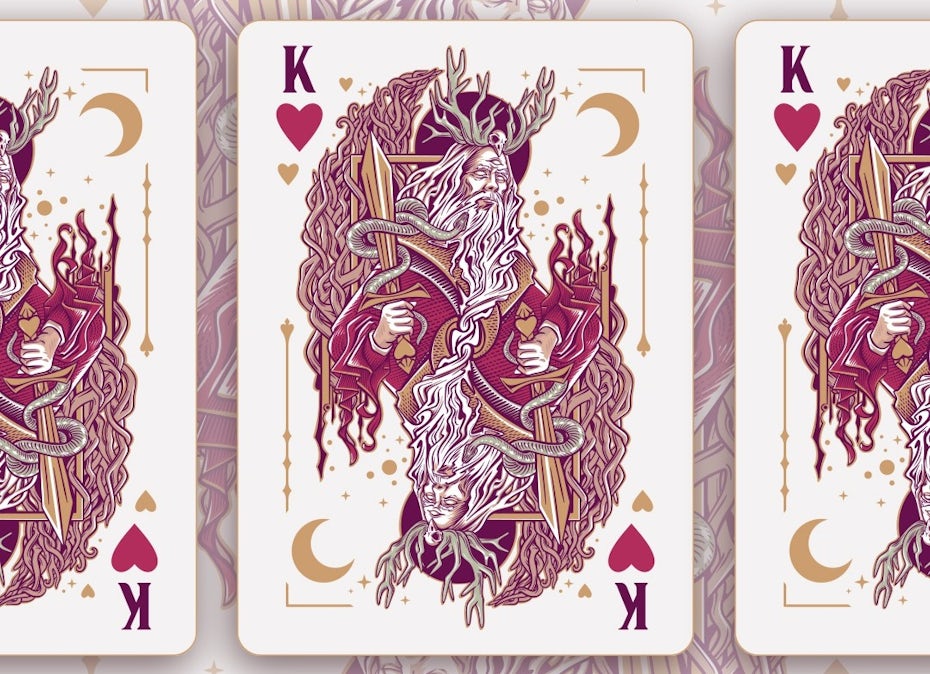 Fantasy playing card design
