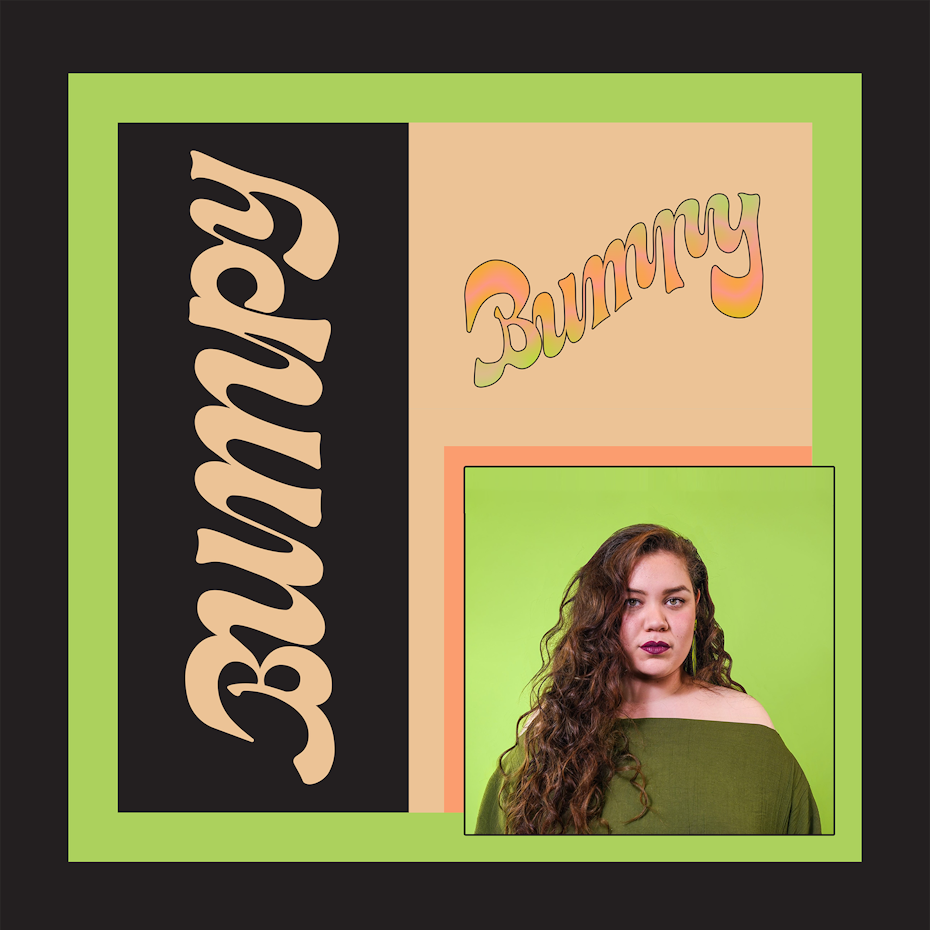 thick script logo with a green and orange gradient