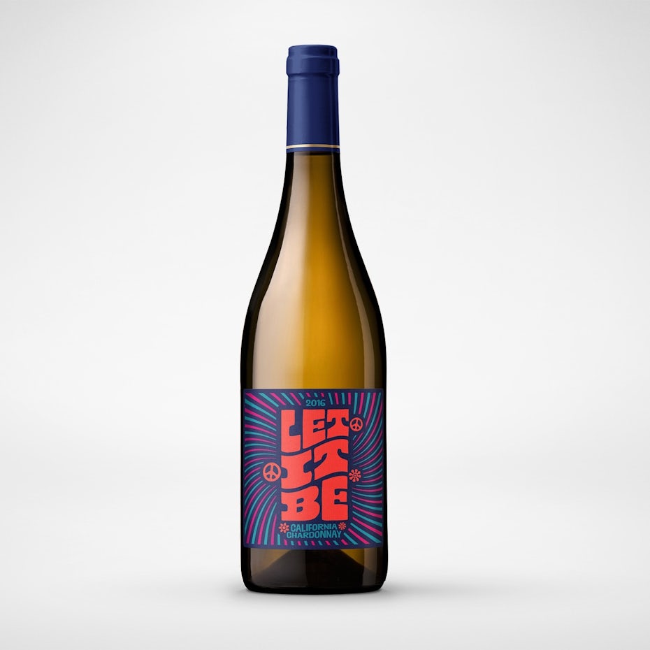 psychedelic slogan packaging design