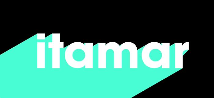 Tendencias en diseño de logotipo - logo arcoiris con texto blanco