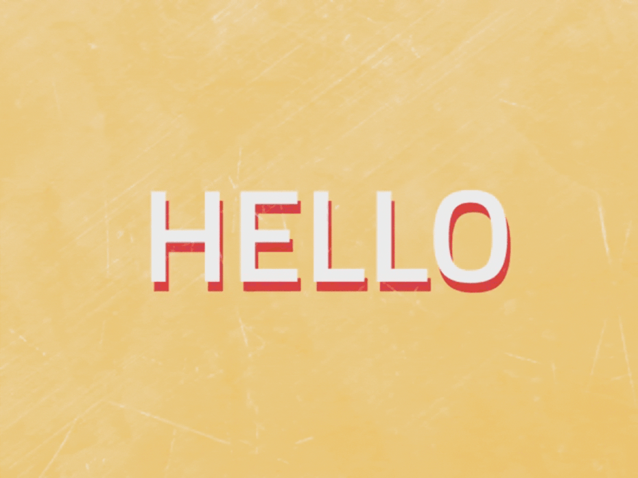 Illustrated hand-lettering animation