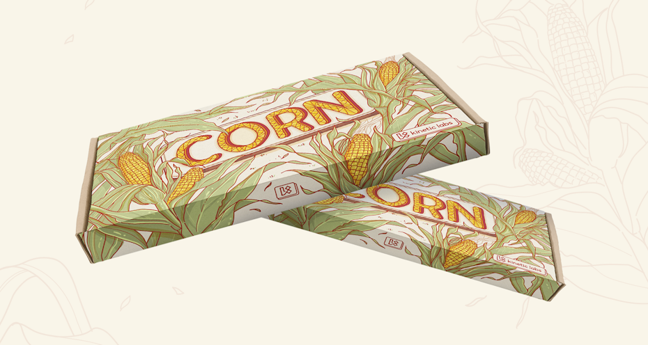 Design de packaging de maïs