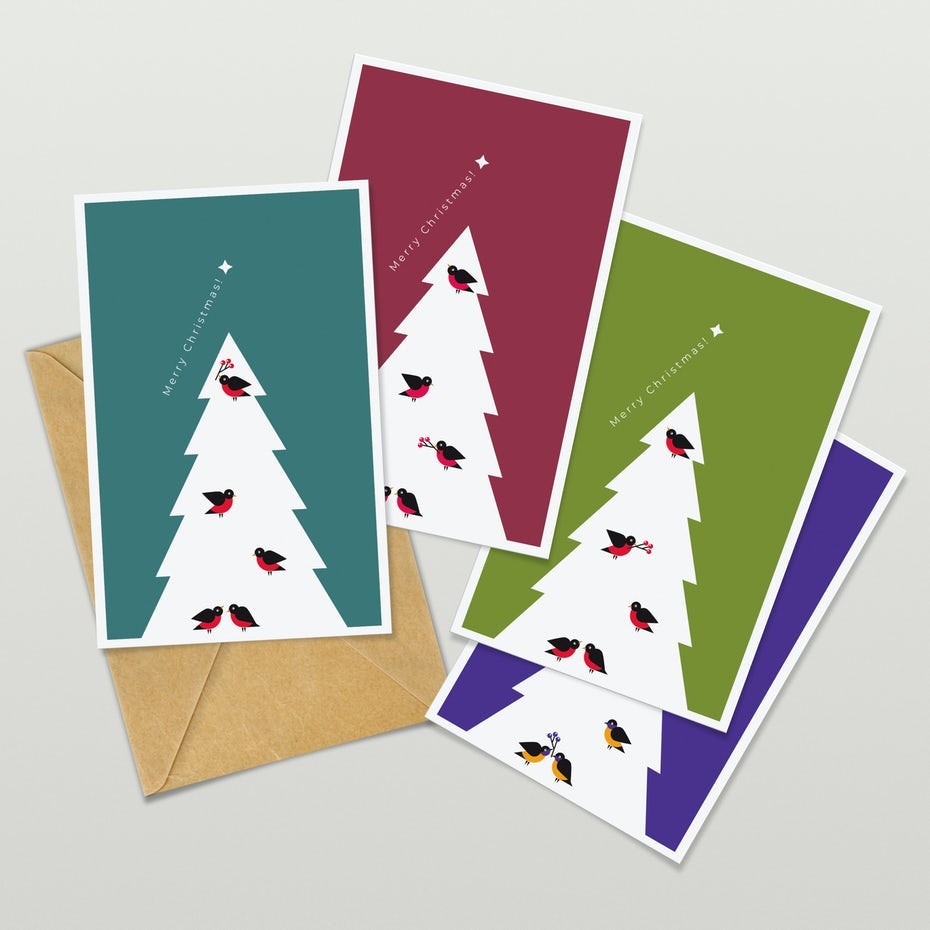 minimalist christmas card