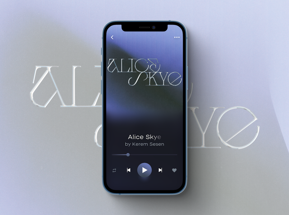 logo design for musician alice skye