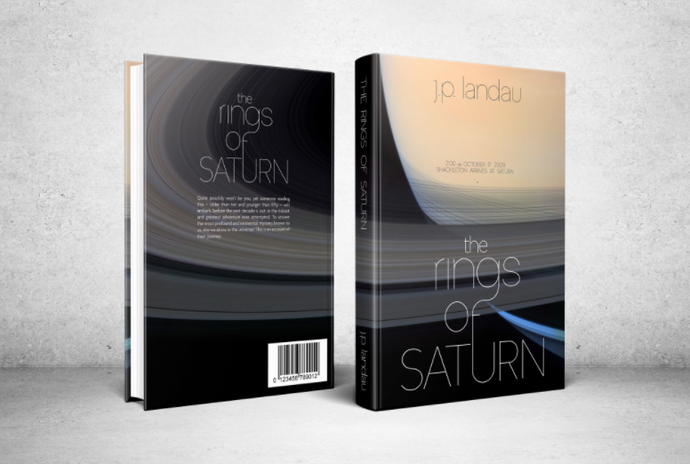 El diseño de la portada del libro Los anillos de Saturno