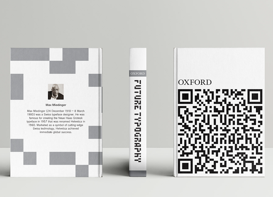 Typeface book cover design