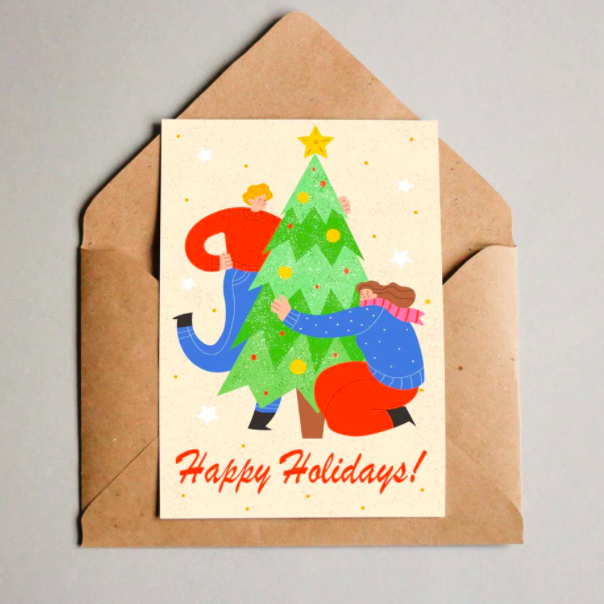 Happy Holidays Christmas card