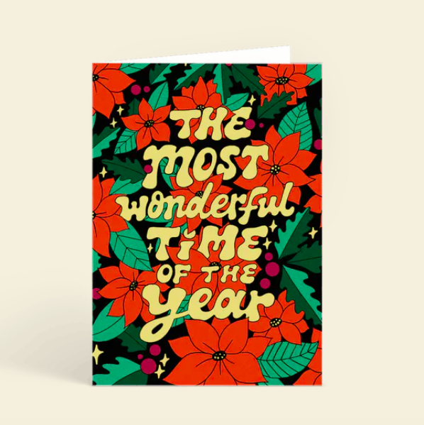 Christmas lyrics card