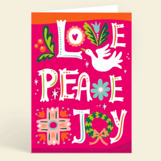 Love Peace Joy card