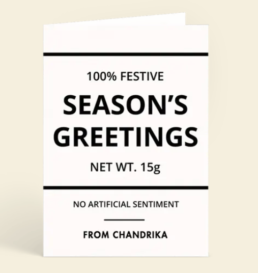 Satirical Christmas card