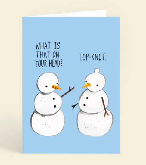 Snowman topknot