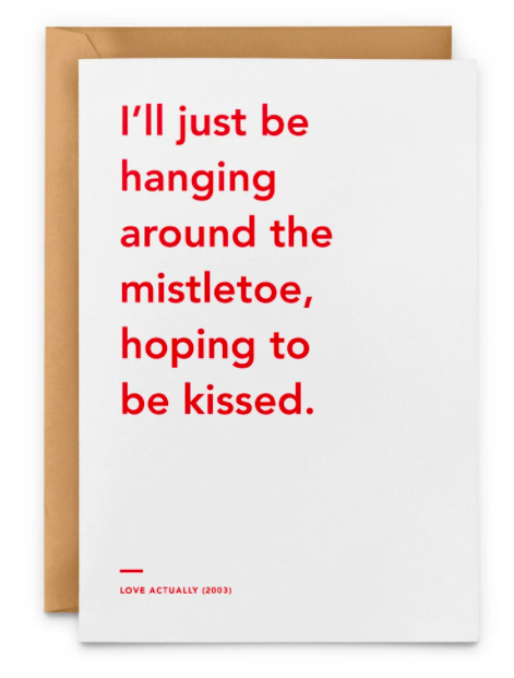 Love Actually quote card