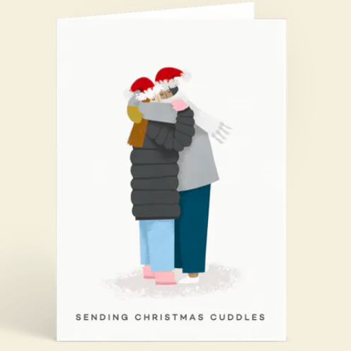Christmas cuddles card