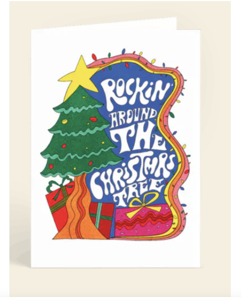 Rockin’ around the Christmas Tree card