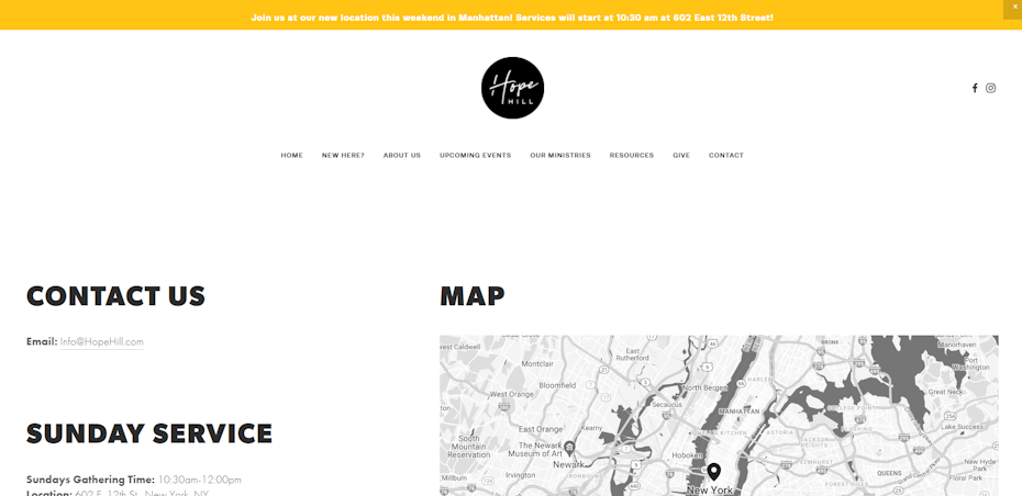 hope hill church homepage