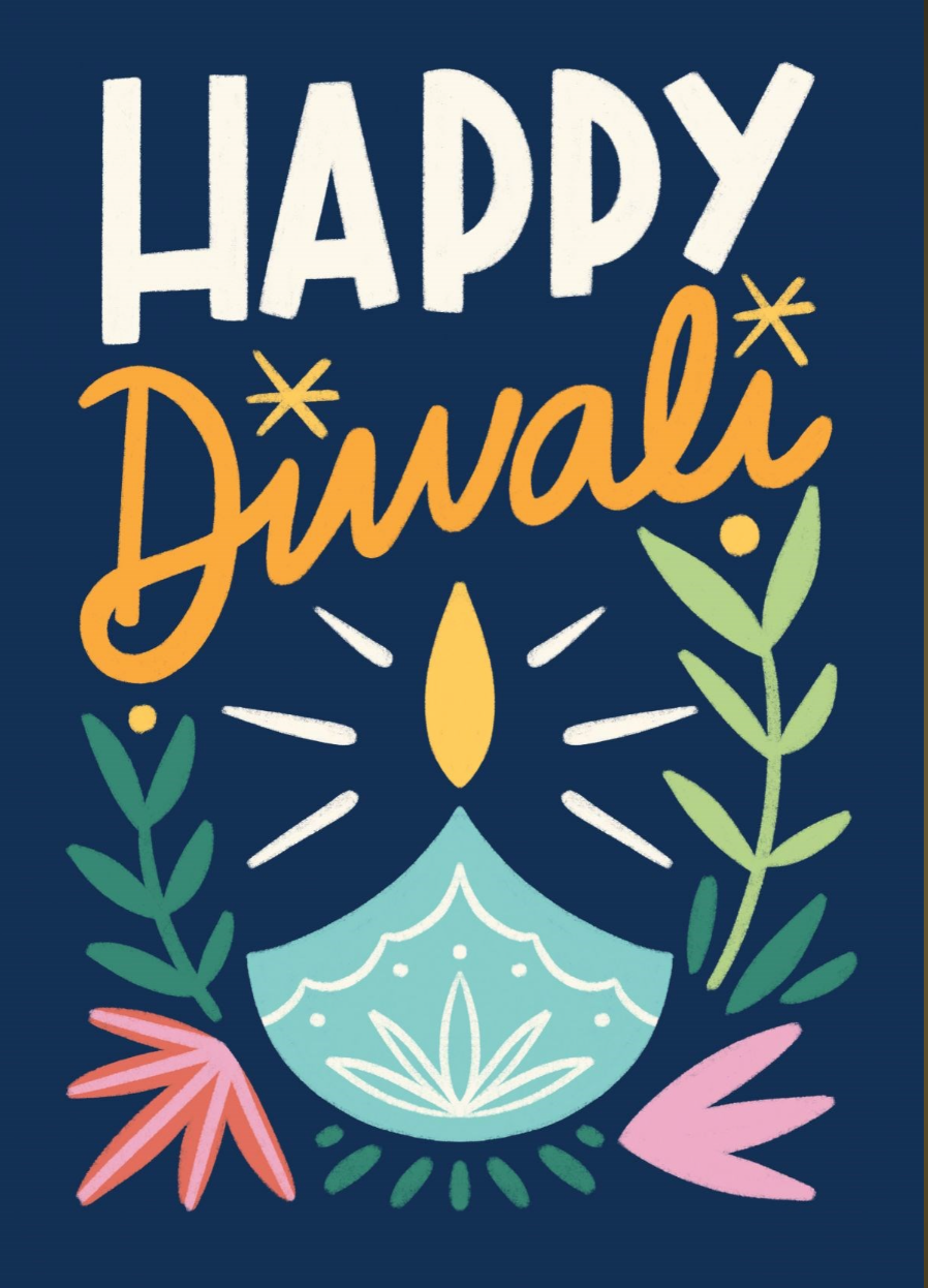 symbolic diwali greeting card design