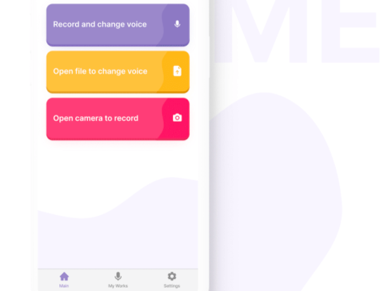 voice change app design
