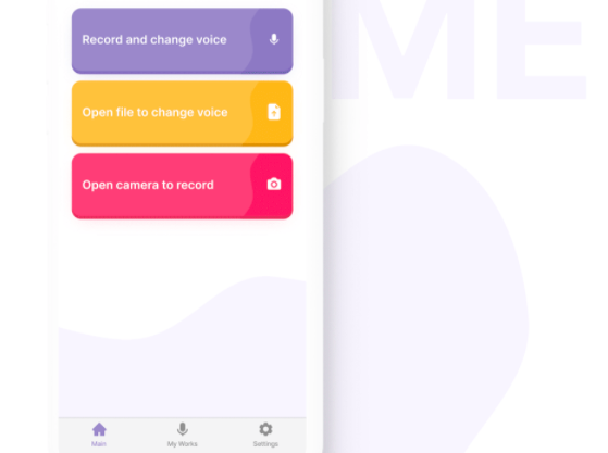 voice change app design