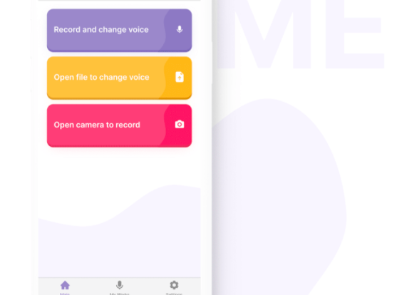voice change app design