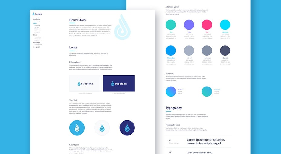 brand guidelines for tech company