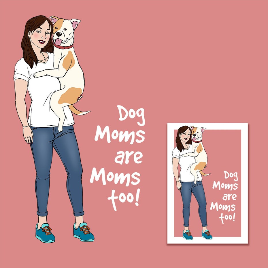 dog mother’s day card