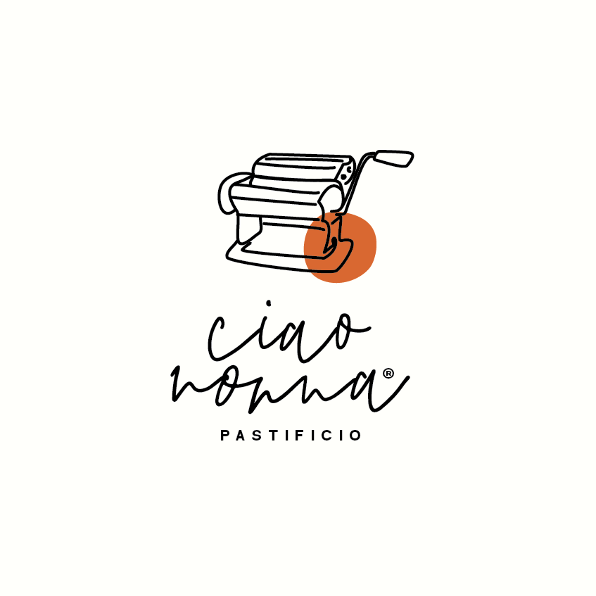 Orange logo design for writing service