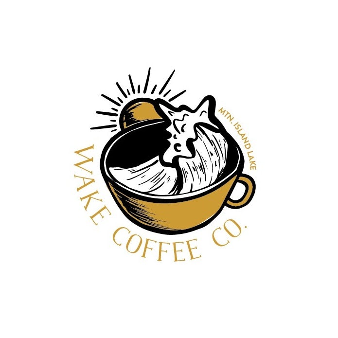 Yellow sunny logo design for cafe