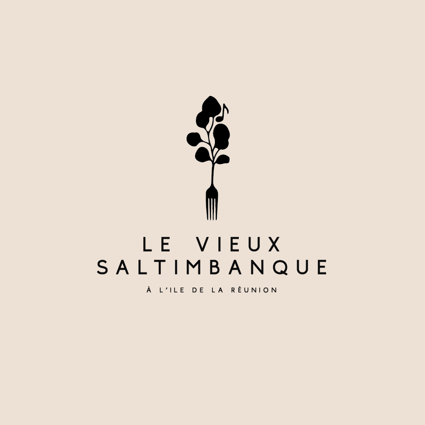 Black logo design for restaurant