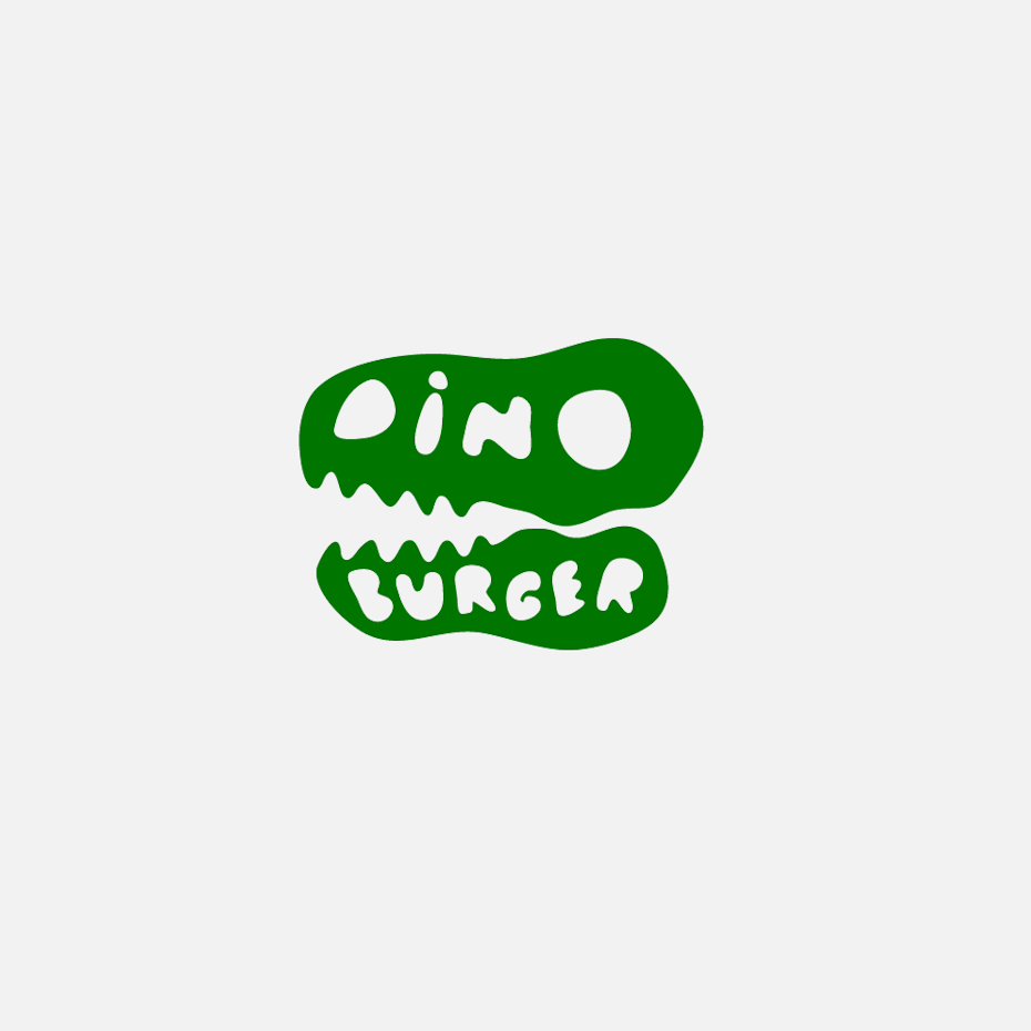 green logo for burger brand