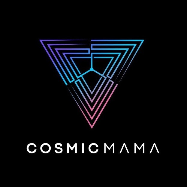 neon geometric logo