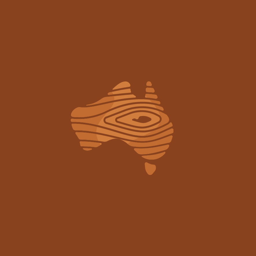 Significado del color del logotipo: logotipo marrón de Australia