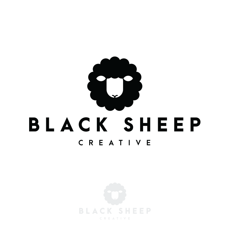 Logo color meaning: black logo for art & design brand