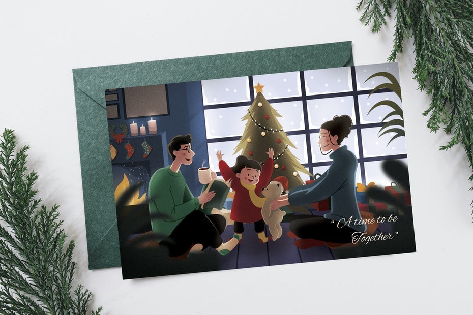 Family Christmas Card design
