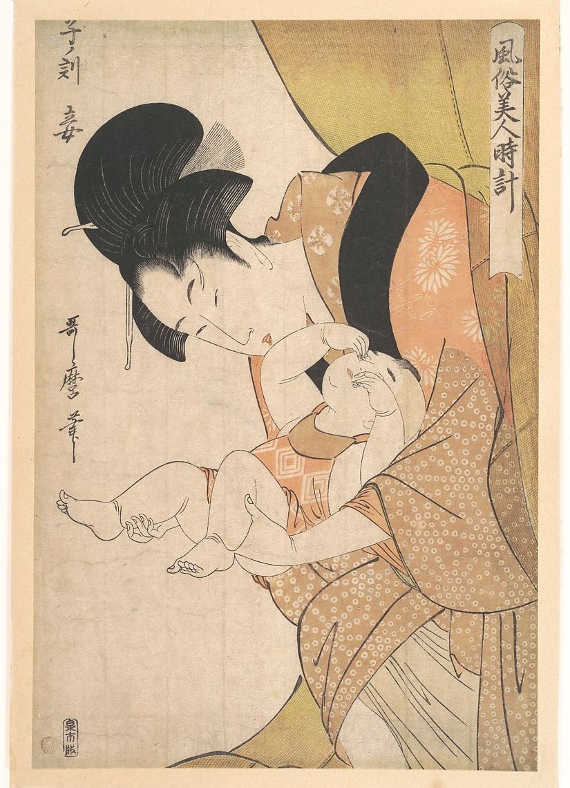 Midnight: Mother and Sleepy Child