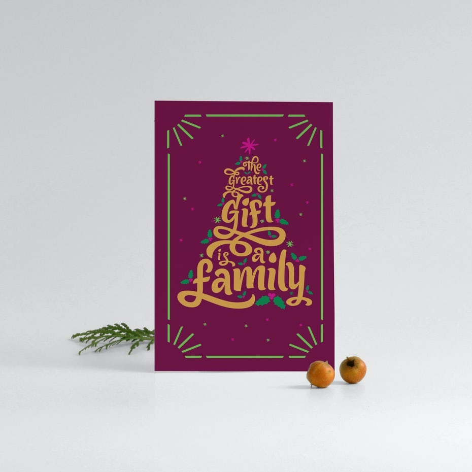 Family Christmas Card design