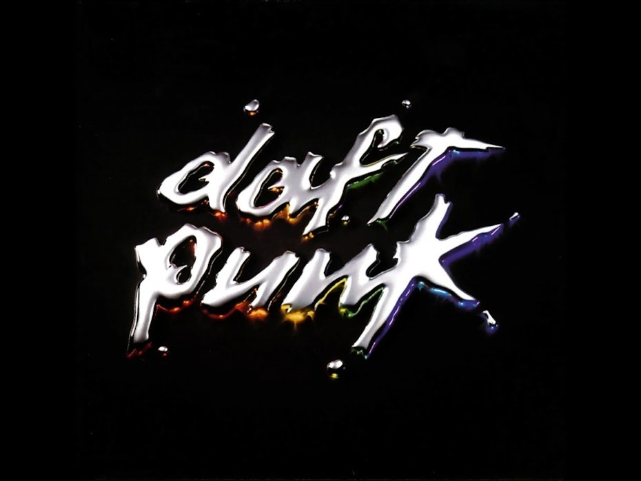 Chrome Daft Punk logo