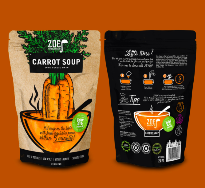 soup pouch packaging