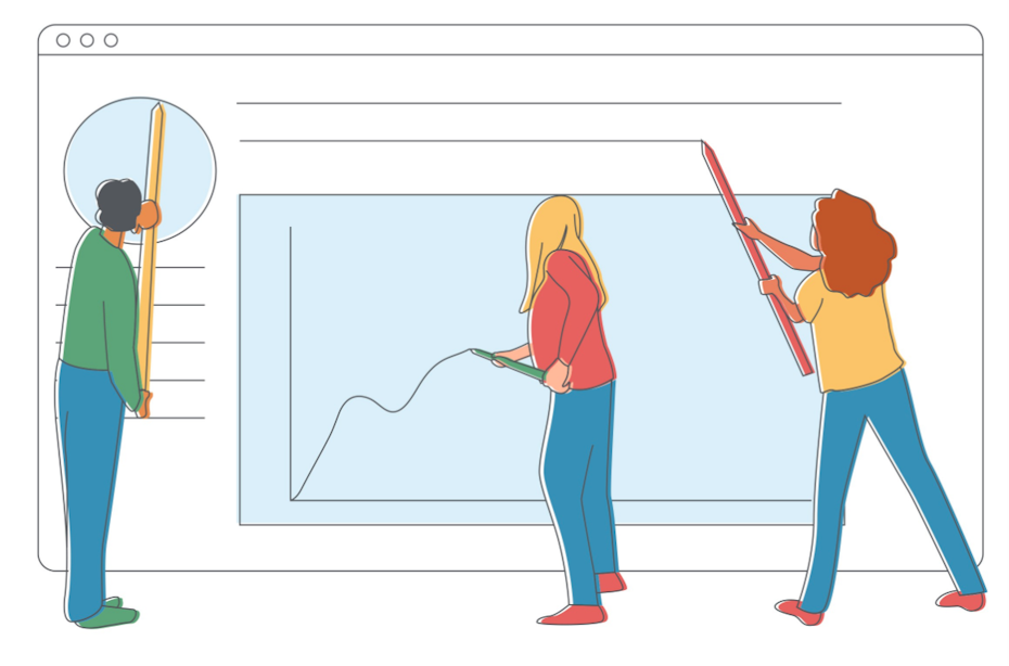 illustration of graph making